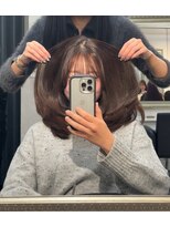 ソワンドゥブレスシエン 堀江店(soin de brace CIEN) ブリーチなしオリーブグレージュ