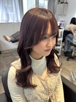 ホープ(hope)&nbsp;ピンクブラウン/顔まわりレイヤー/ヘアメイク
