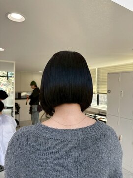 ジュベ 別府店(juve.) 別府ショートボブ顔まわりレイヤーカット髪質改善カラー