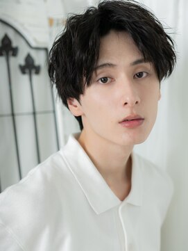 モッズヘア メン 上尾東口店(mod's hair men) 20代30代ツイスパ黒髪センターパート刈り上げないマッシュI上尾