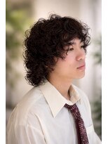 CYAN MEN’S 矢場町/メンズ/メンズパーマ&nbsp;メンズウルフ×スパイラルパーマ【栄/矢場町】