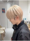 渋谷駅MEN’S/刈り上げセンターパート/波巻きツイストスパイラル