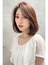 ケアアンドデザイン 今里本店(care&design fulfill)&nbsp;【センターパート】【内巻きミディアム】20代30代40代50代