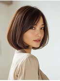 大人ショートボブ白髪ぼかし30代40代50代60代広尾/恵比寿
