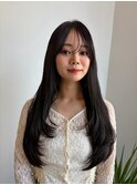 グレージュ×レイヤーカット