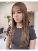 零秒女髪 千里丘店 大人女性向け艶感漂う上品ストレートロング髪質改善艶髪