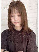 パロ アルト(Palo Alto)&nbsp;オリーブべージュ×顔周りレイヤーカット