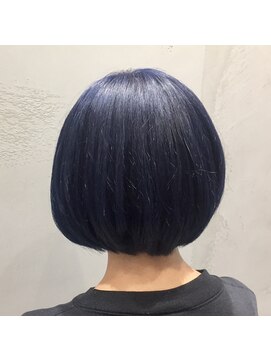 アンド バイ ヘアサロン(AND by hair salon) ネイビーカラー