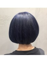アンド バイ ヘアサロン(AND by hair salon) ネイビーカラー