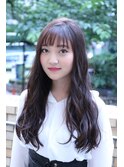  【coma中野】暗髪セミウェットで作る、ゆるふわMIXロング