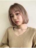 【SUN】ラベンダーグレージュボブ
