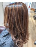 脱白髪染め　レイヤースタイル