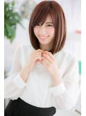 くすみカラーアッシュピンク♪透明感大人ガーリーロブヘアa1