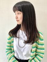 フォーク FOLK&nbsp;【FOLK】小顔 ストレート ワイドバング  ダークグレージュ♪