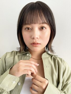 トレス(TRESS) ベージュカラー/インナーカラー!外ハネボブ