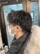 コワファーストナガサキシャンプーボーイ(COIFF1RST NAGASAKI SHAMPOO BOY)&nbsp;ツイストパーマ×ショートヘア