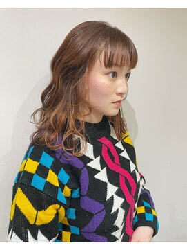 カロリー(Cal-) インナーカラー ×  オレンジ