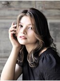 ブルベウィンター　フェイスフレーミング　ミディアムウェーブ