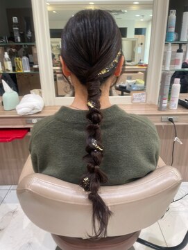 アッシュ 元住吉店(Ash) タイト×ゆるふわお呼ばれアレンジ