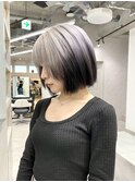 切りっぱなしボブ/エアリーロング/美髪/ピンクブラウン/町田