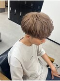 メンズ/マッシュショート/マロンベージュ