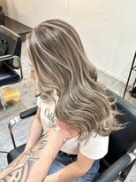 ブレンド 渋谷(BLend)&nbsp;前髪アンブレラカラーこなれミディイメチェンウェーブパーマ