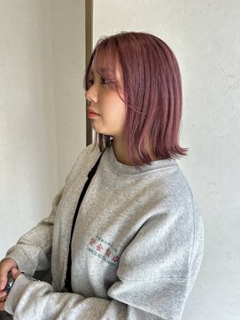 ヘアスペースブルーム エボリューション 庄内店(HAIR SPACE BLOOM evolution) 【庄内店/カラー】暖色系カラー20代30代40代 ×ボブ