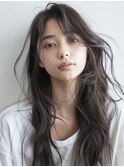 暗髪ダークブラウン＆レイヤーロング(池袋/池袋西口/池袋)