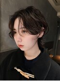 【macana指名】センターパート ショートパーマ ウルフ 登戸