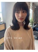 なみウェーブ×ミディアムスタイル