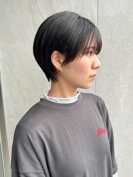 トップヘアーテラス(TOPHAIR TERRACE) 【艶感】丸みショート×黒髪
