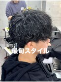 シャドーパーマ/マッシュ/無造作ツイストスパイラルパーマ
