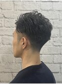メンズ/ツーブロック/刈り上げ/七三/アップバング