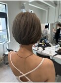 イメチェン外ハネボブ美髪ワイドバングレイヤーショート/大宮