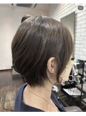 大人かわいいくびれショートボブ／ HIDE