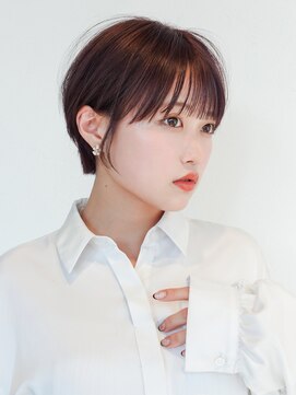 アルバム 新宿(ALBUM SHINJUKU) 前髪カットショートおくれ毛ココアベージュ_F21263