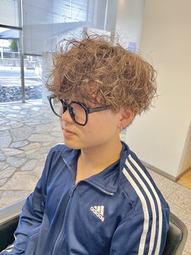 ギブ 豊田市駅店(GIVE) プードルパーマ波プーツーブロックマッシュ