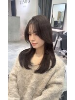 ルル(Lulu)&nbsp;梅田/ブラウン/ベージュ/レイヤー/前髪カット/縮毛矯正/髪質改善