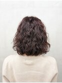 ミディアムヘアパーマウェーブパーマレイヤーボブレイヤーパーマ