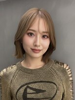 サンド ミュウ 横浜店(sand mieu)&nbsp;オリーブベージュ/韓国/レイヤーカット/ボブ/顔周り/前髪/横浜