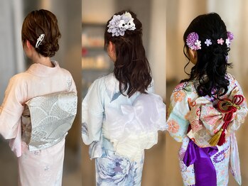 ザコーストバイネオリーブ 辻堂店(The coast by neolive)の写真/花火大会/推し活/ライブ/イベントは着付け&ヘアセットで華やかに！七五三の予約も受付中です★