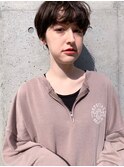 ニュアンスマニッシュボブ×アッシュベージュブラウン