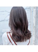パープルブラウンつやプルカット