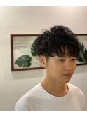 スパイラルパーマ/ショートマッシュ <亀戸><錦糸町><理容室>