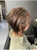 メリハリの効いたウルフボブスタイル