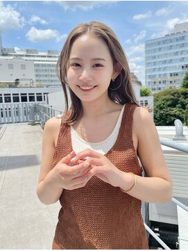 デート 下北沢(DATE) ダブルカラー/ミルクティーベージュ/韓国