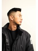 七三オールバックかき上げヘアコンマヘア９２