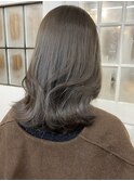 ブリーチなしケアカラー オリーブグレージュ 東垂水