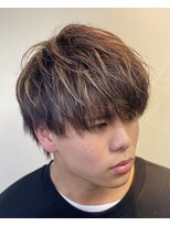 ヒロギンザ 新橋銀座口店(HIRO GINZA) メッシュカラーで束感立体マッシュ