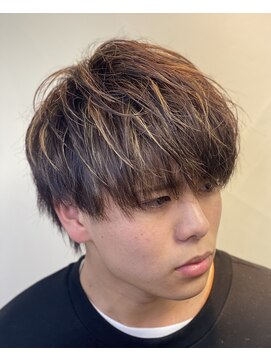 ヒロギンザ 新橋銀座口店(HIRO GINZA) メッシュカラーで束感立体マッシュ